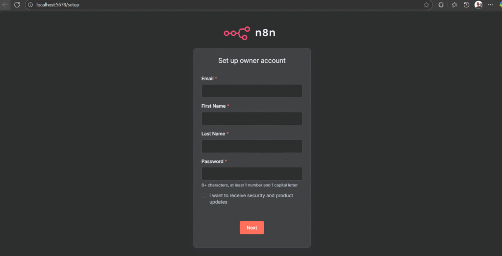 نصب لوکال n8n